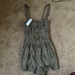 Cheetah print romper